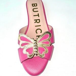 Butrich Mariana Slide in Hot Pink Leather
